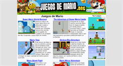 Desktop Screenshot of juegosdemario.org